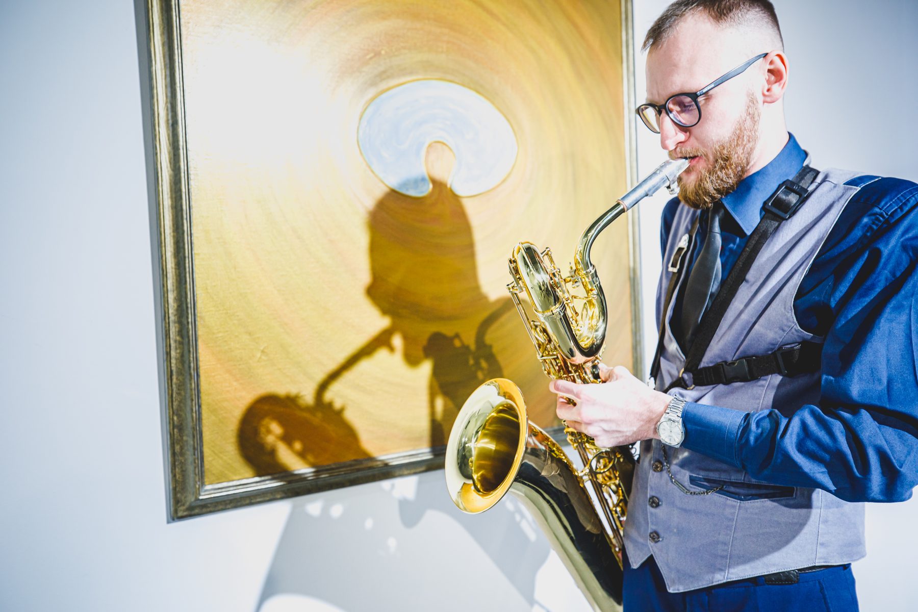 Sergei Khramtsevich on baritone saxophone